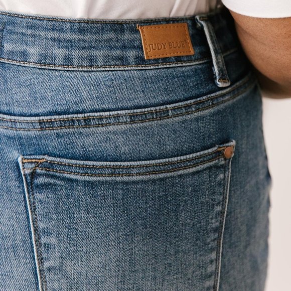 Judy Blue Tulip Denim Shorts - Picture 10 of 16